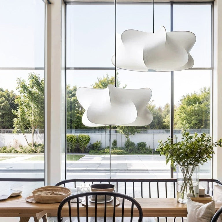 Hängelampe aus Seide – Japanischer Stil – LED – Warmweiß – Salon