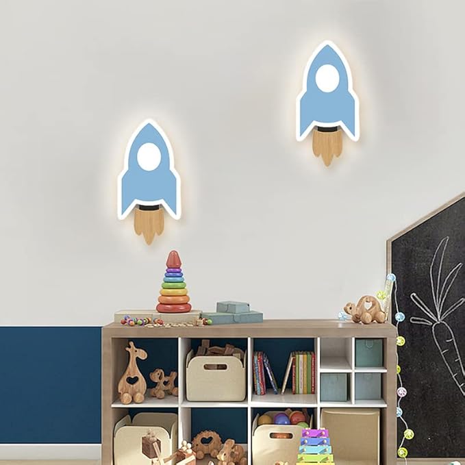 RocketGlow LED-Wandleuchte - Verspieltes Design für das Kinderzimmer