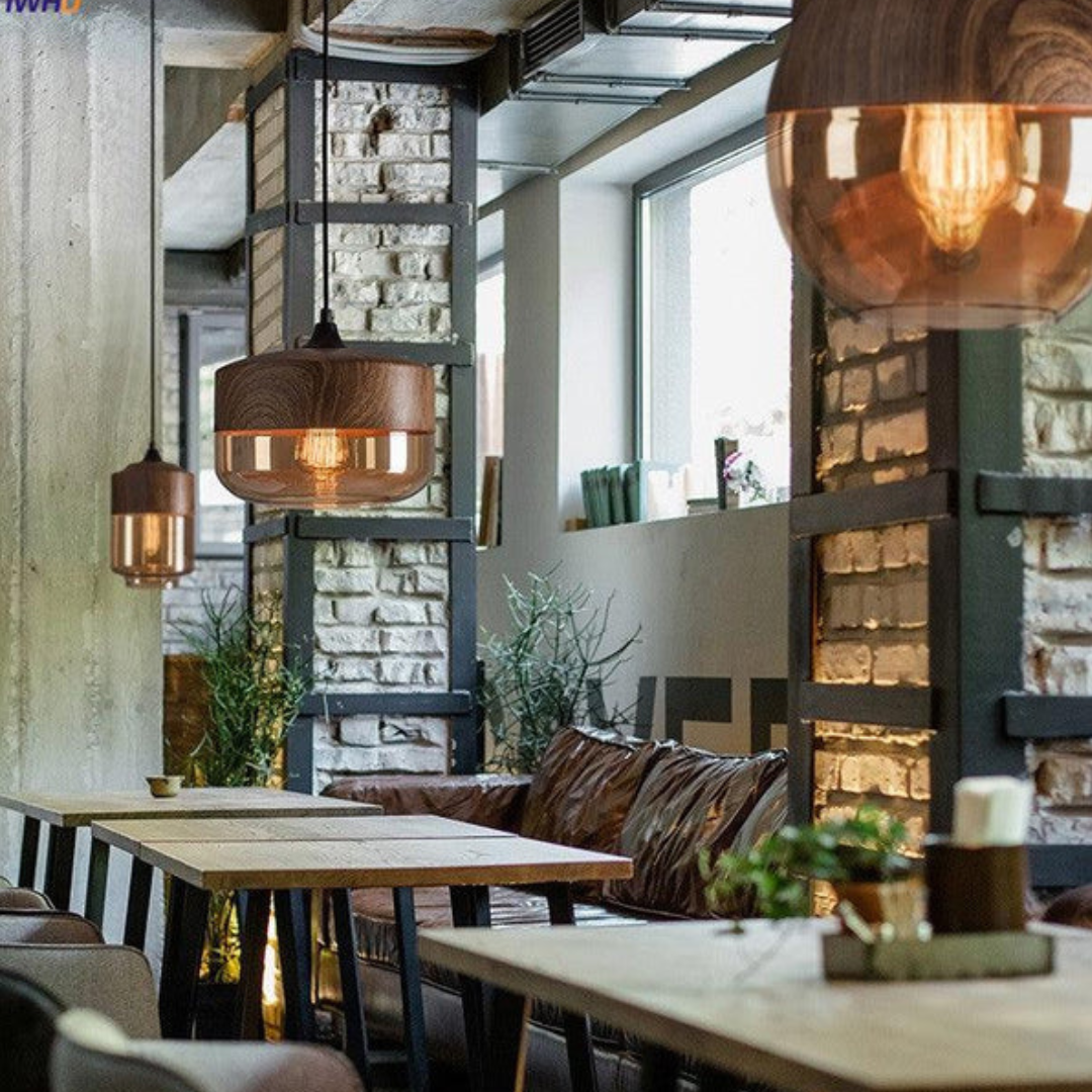 SkandiWood – Stilvolle LED-Deckenleuchte, Holzfinish, Wohnzimmer