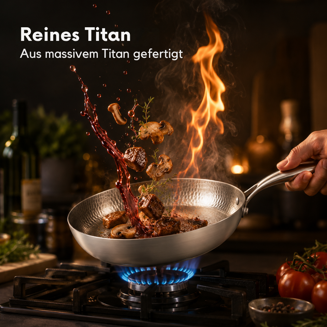 Tiefpfanne mit Titanbeschichtung | 28 cm