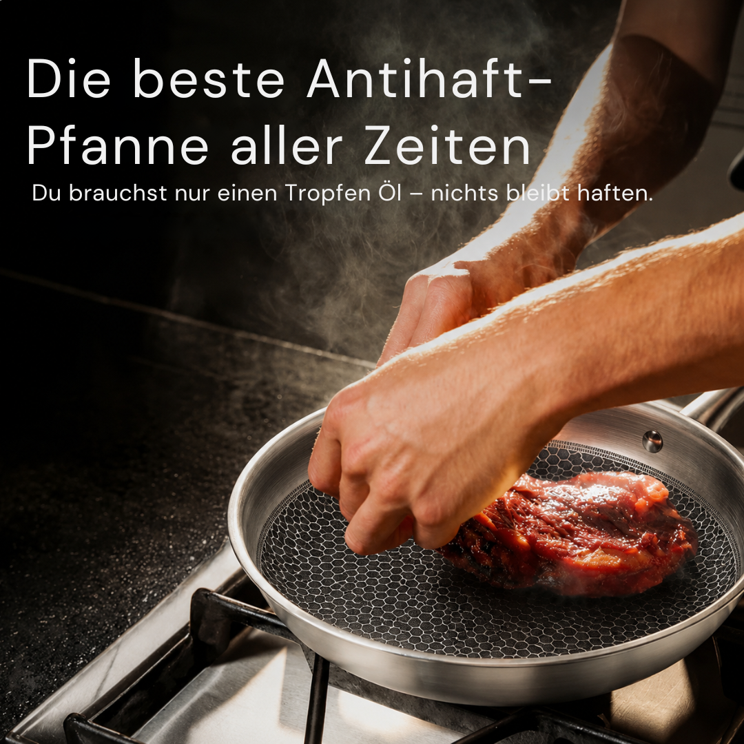 Bratpfanne aus Titan | Antihaftbeschichtung, 28 cm & 32 cm