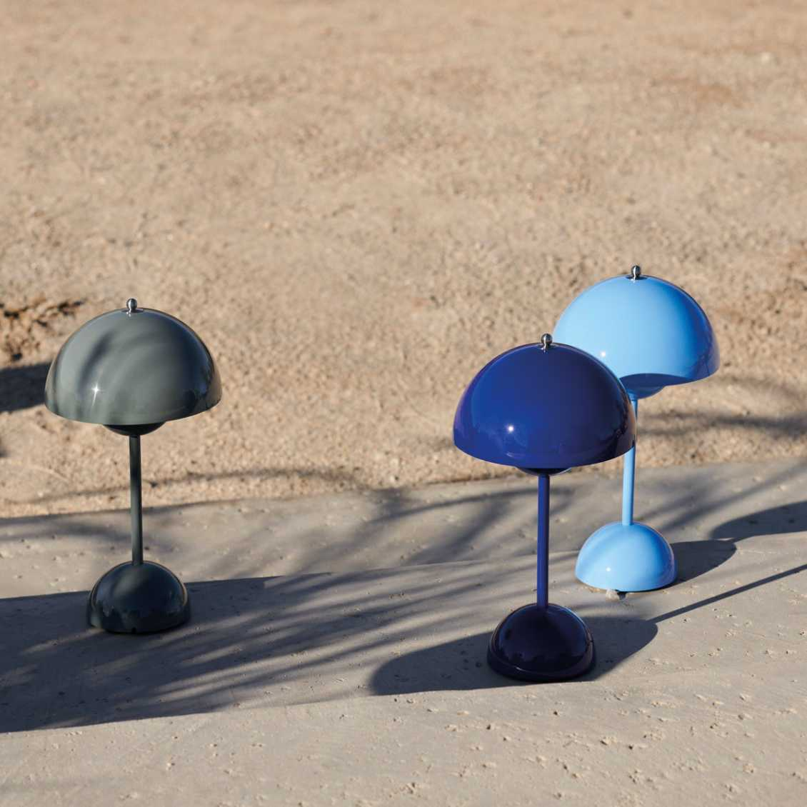 Mondschein – Moderne LED-Tischlampe dimmbar Weiß Wohnzimmer