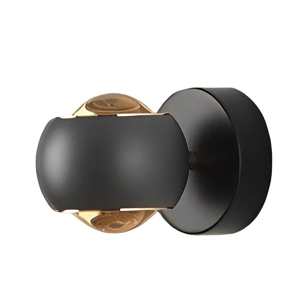 RayVera LED-Wandleuchte – Minimalistisches Design in Schwarz & Gold