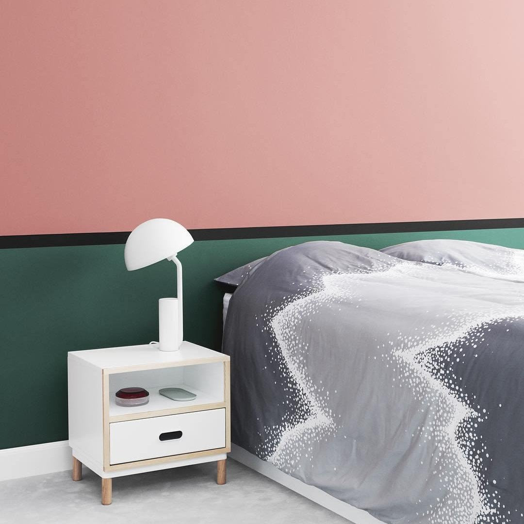 Capello Moderne Tischlampe – LED dimmbar Weiß für Wohnzimmer & Büro