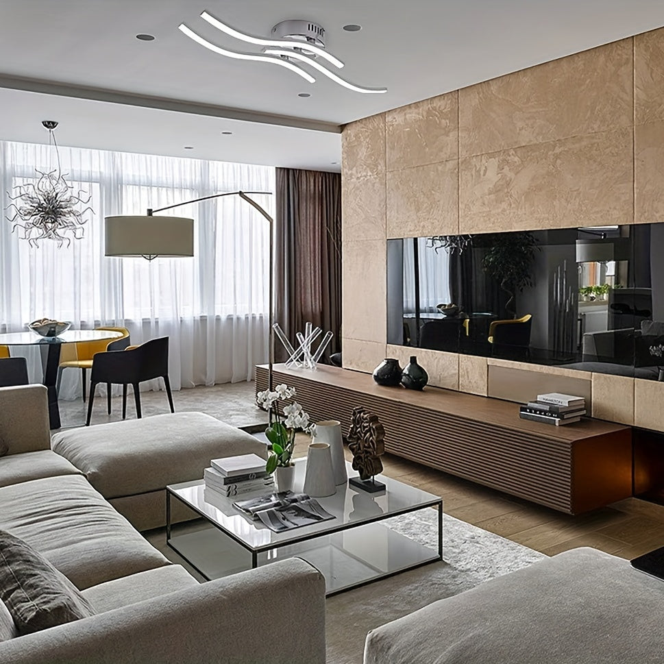 LuxBend - Gebogene dimmbare LED-Deckenleuchte