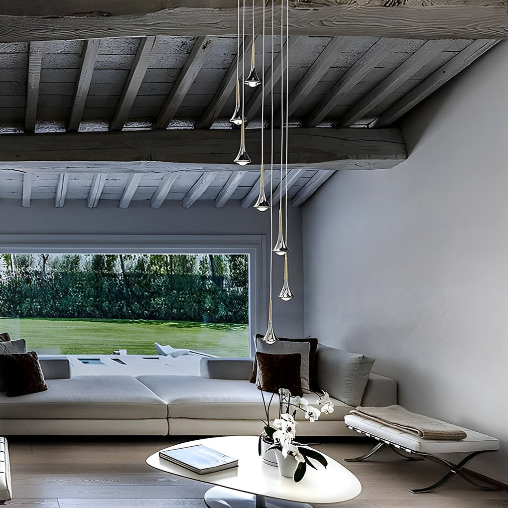 Waterdrop LED-Hängeleuchte – Retro Nordic Stil