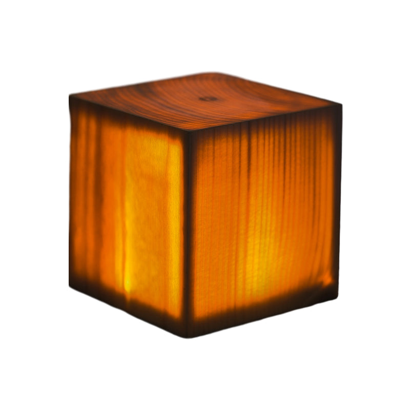 HolzGlow – Moderne LED-Tischlampe mit Akku & Touch, Schlafzimmer