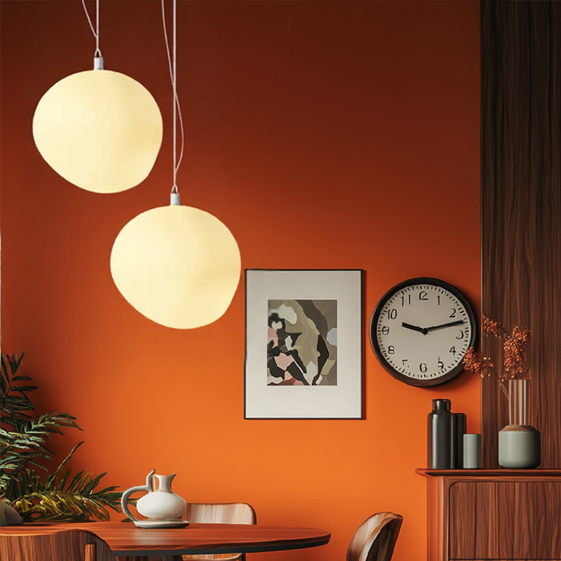 Skandiloft Pendelleuchte Nordisch Weiß, Modern & Dimmbar für Esszimmer