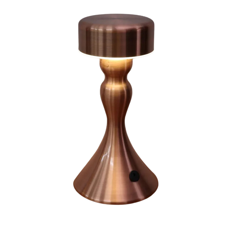 GoldenGlow - Luxuriöse kabellose Tischlampe mit Ladefunktion