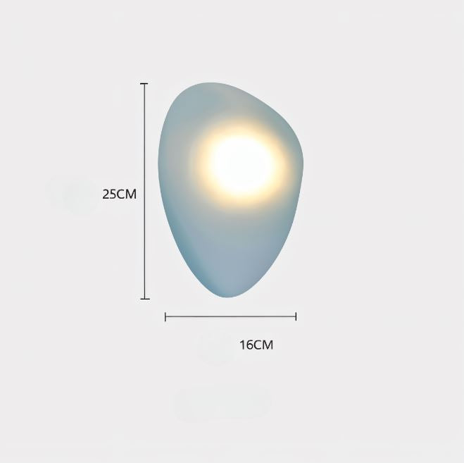 Glanzlicht - Minimalistische LED-Wandleuchte aus Glas
