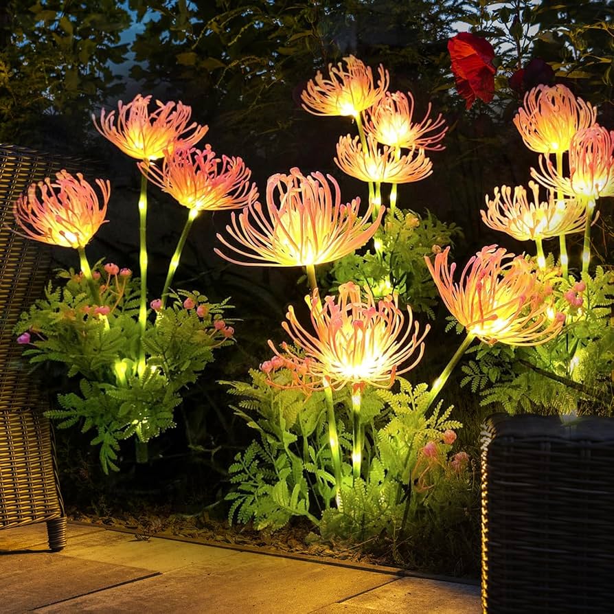 LumiBlüten LED Deko-Lichter Blumenstil Warmlicht für Terrasse