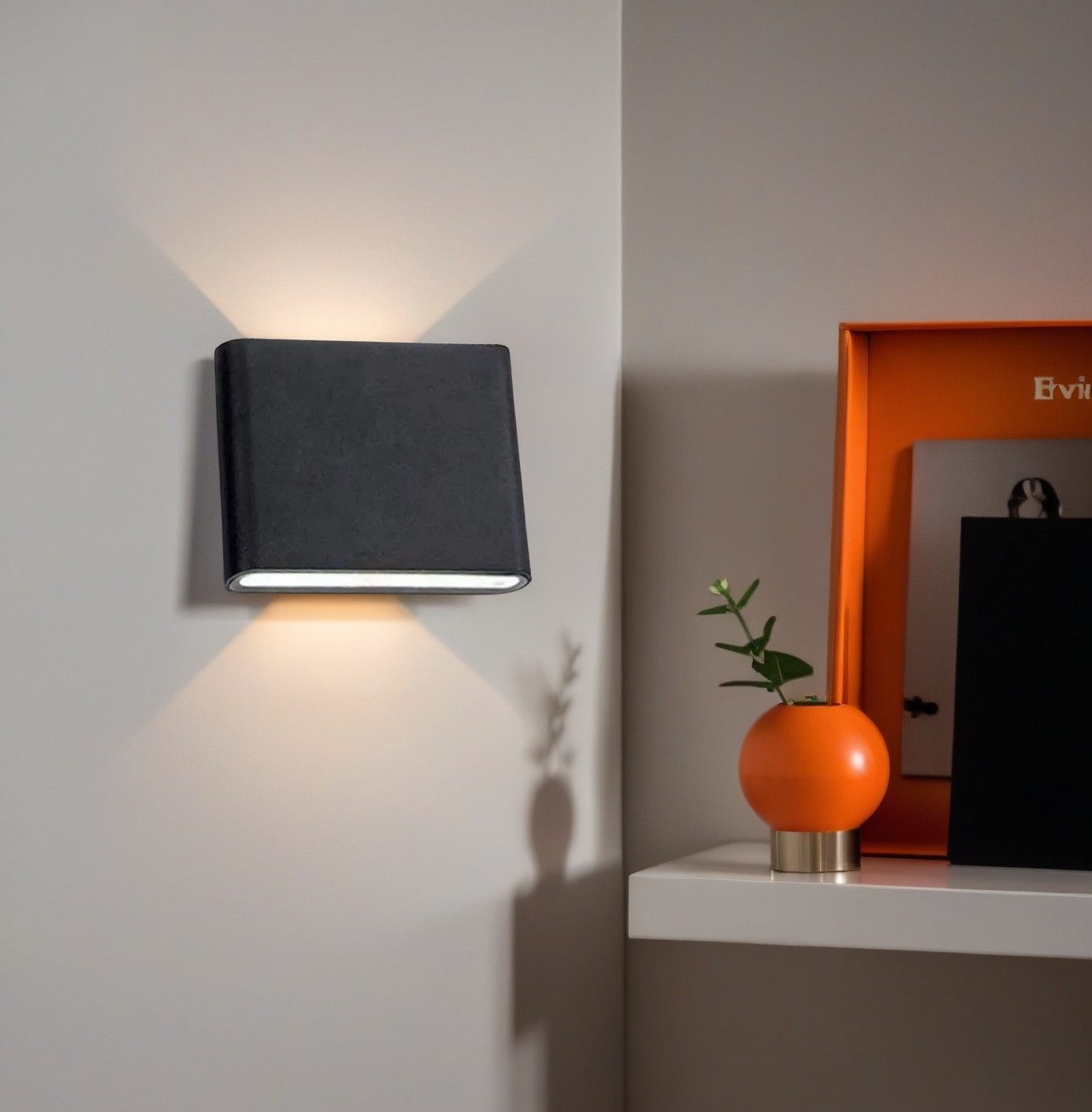 Moderne wasserdichte LED Wandleuchte doppelte Lichtquelle