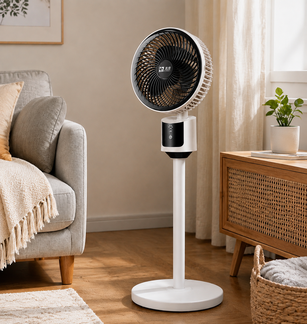 Standventilator mit 3D-Oszillation | Höhenverstellbar