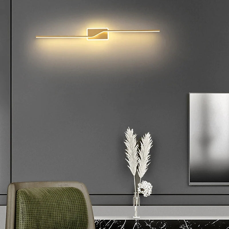 VivaRay LED Wandleuchte - Schwarz/Gold moderne Wandleuchte
