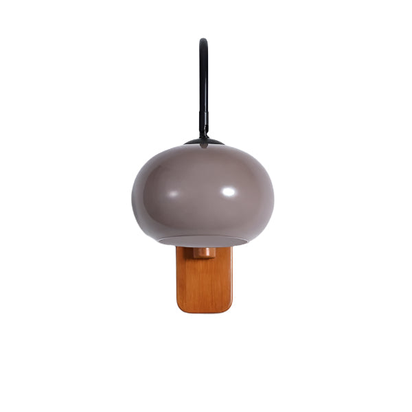 LumoFlex Drehbare Bauhaus Glas Wandleuchte Modern Kaki Terrasse