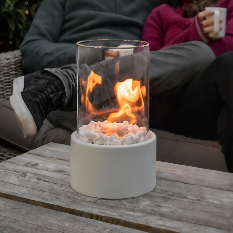 Flammen-Öllampe - Klassisches Design mit sicherer Beleuchtung für stimmungsvolle Abende