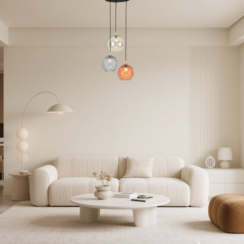 AquaGlow Glas-Pendelleuchte Modern Bunt mit Wassereffekt für Esszimmer