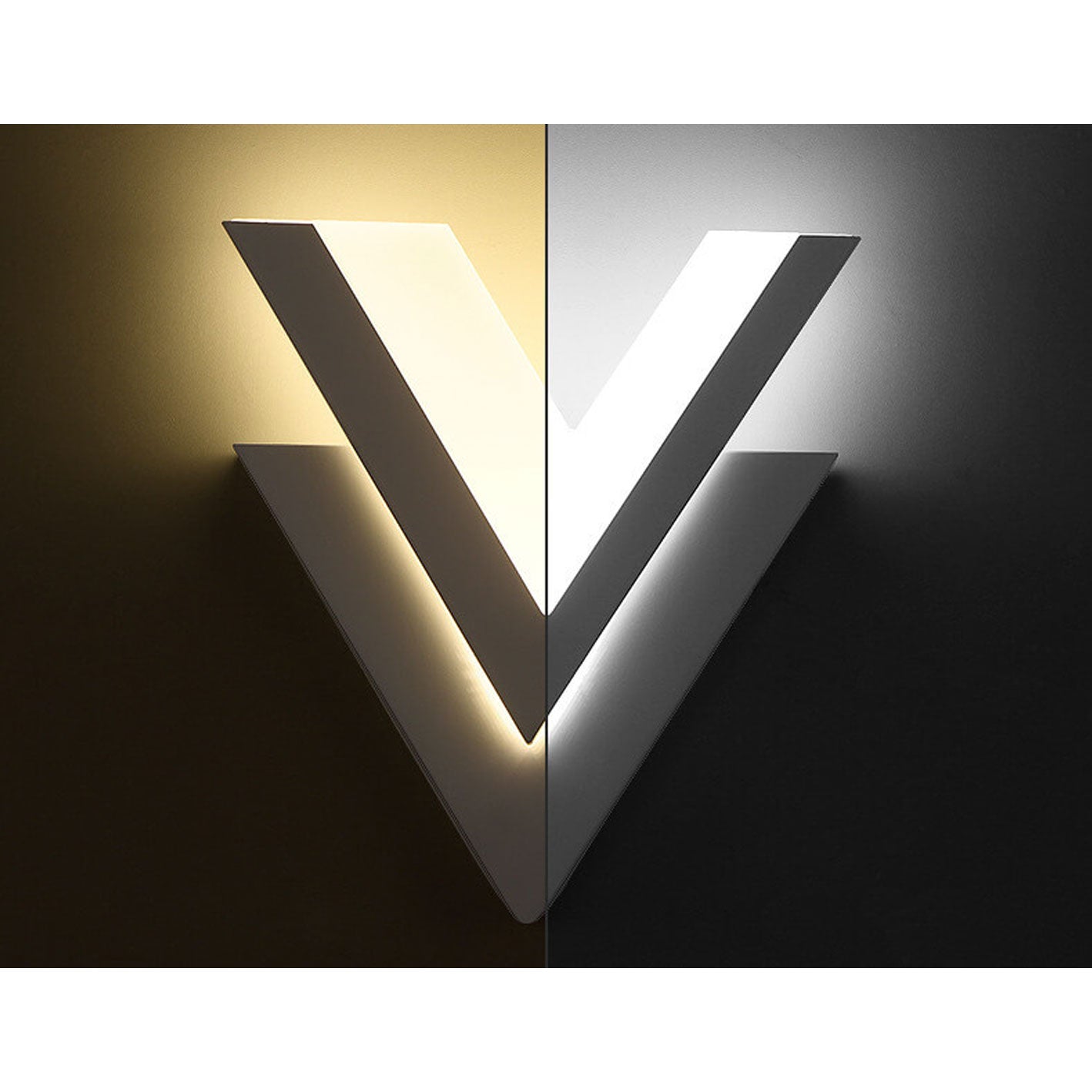 V-Lume - Moderne V-förmige LED-Wandleuchte