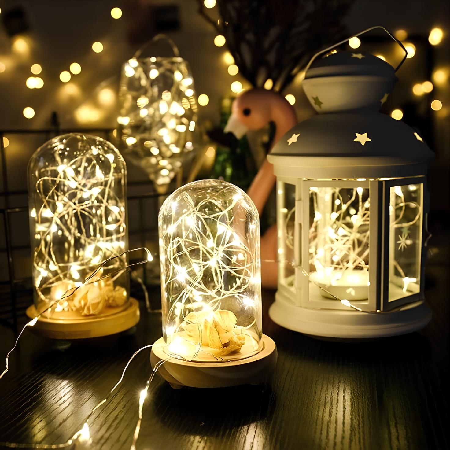LumiTwinkle – Solar-Lichterkette, LED, Warmweiß, Garten & Terrasse