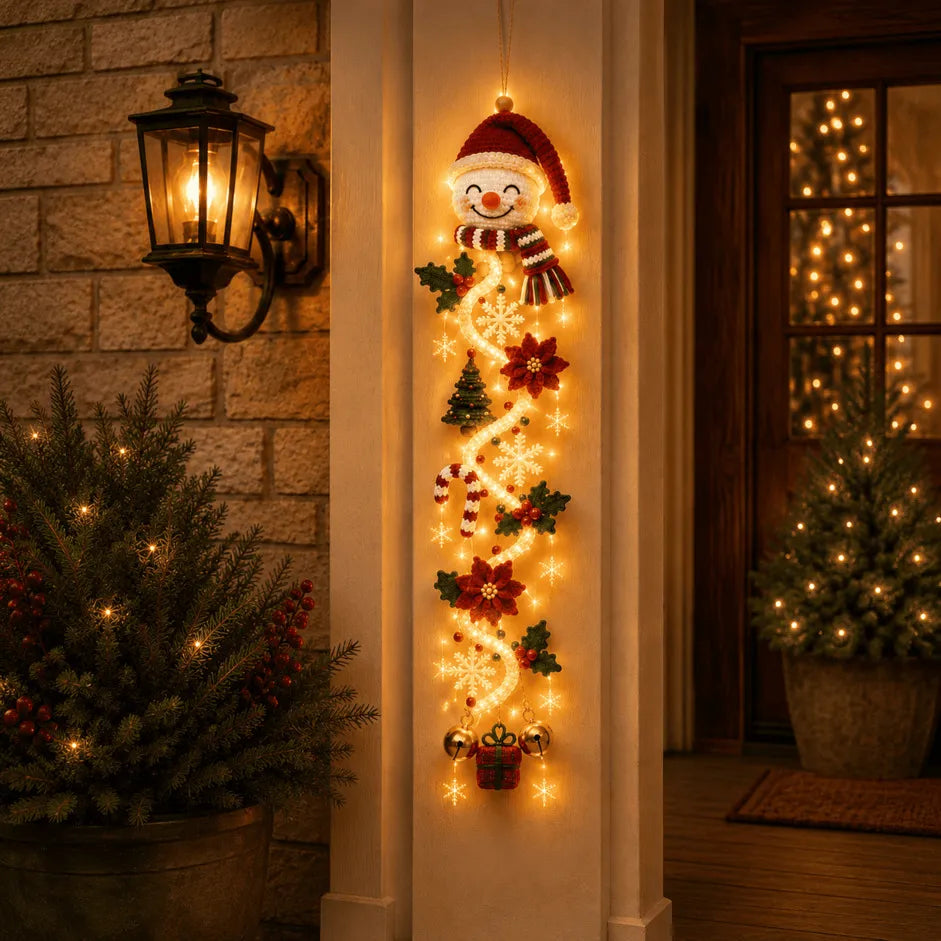 Leuchtende Weihnachts Türdekoration – 6 Festliche Motive