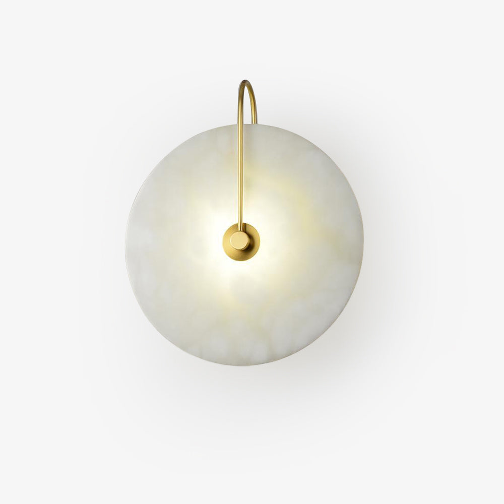 LumaAlba Wandleuchte – Modern, LED, Alabaster-Optik, Für Flur
