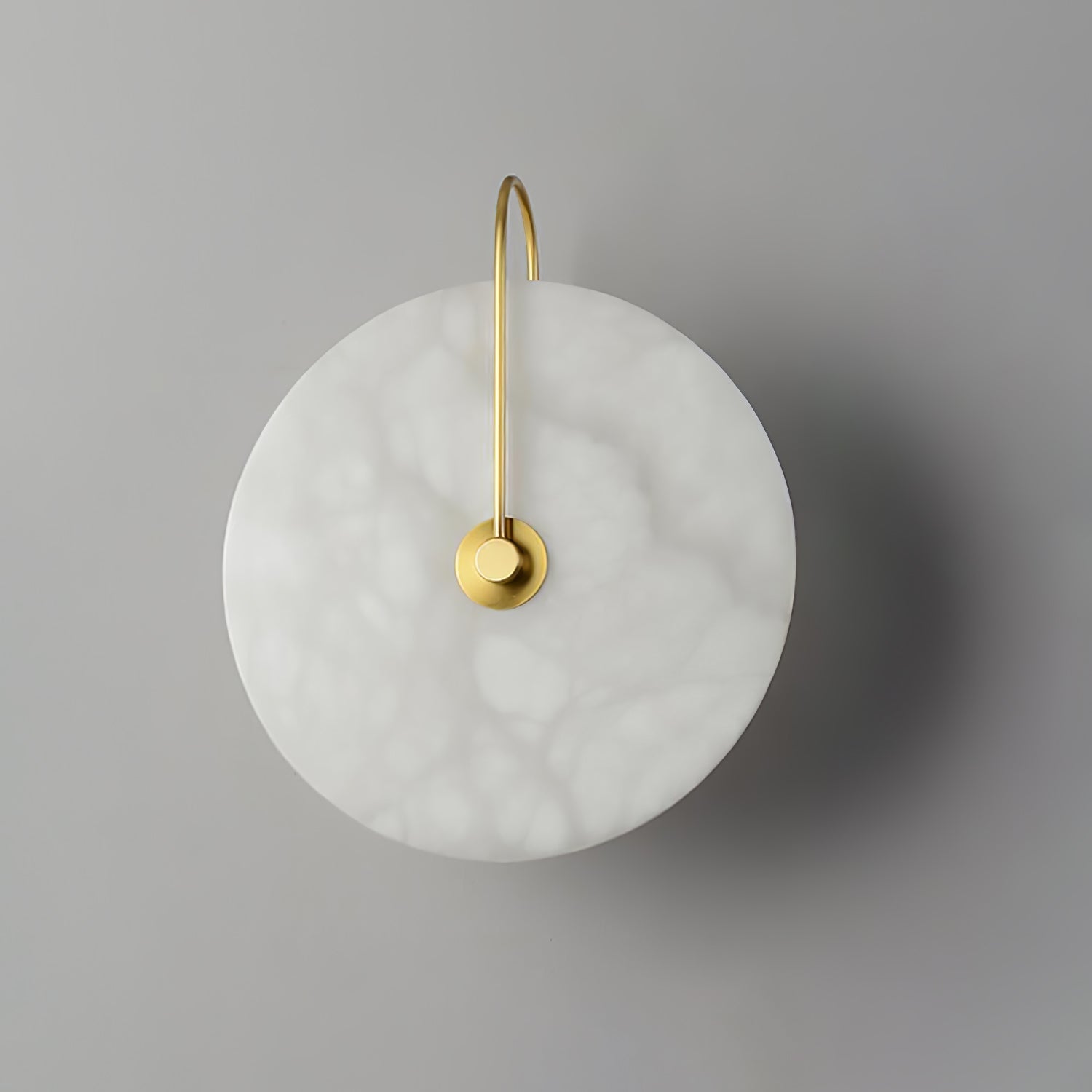LumaAlba Wandleuchte – Modern, LED, Alabaster-Optik, Für Flur