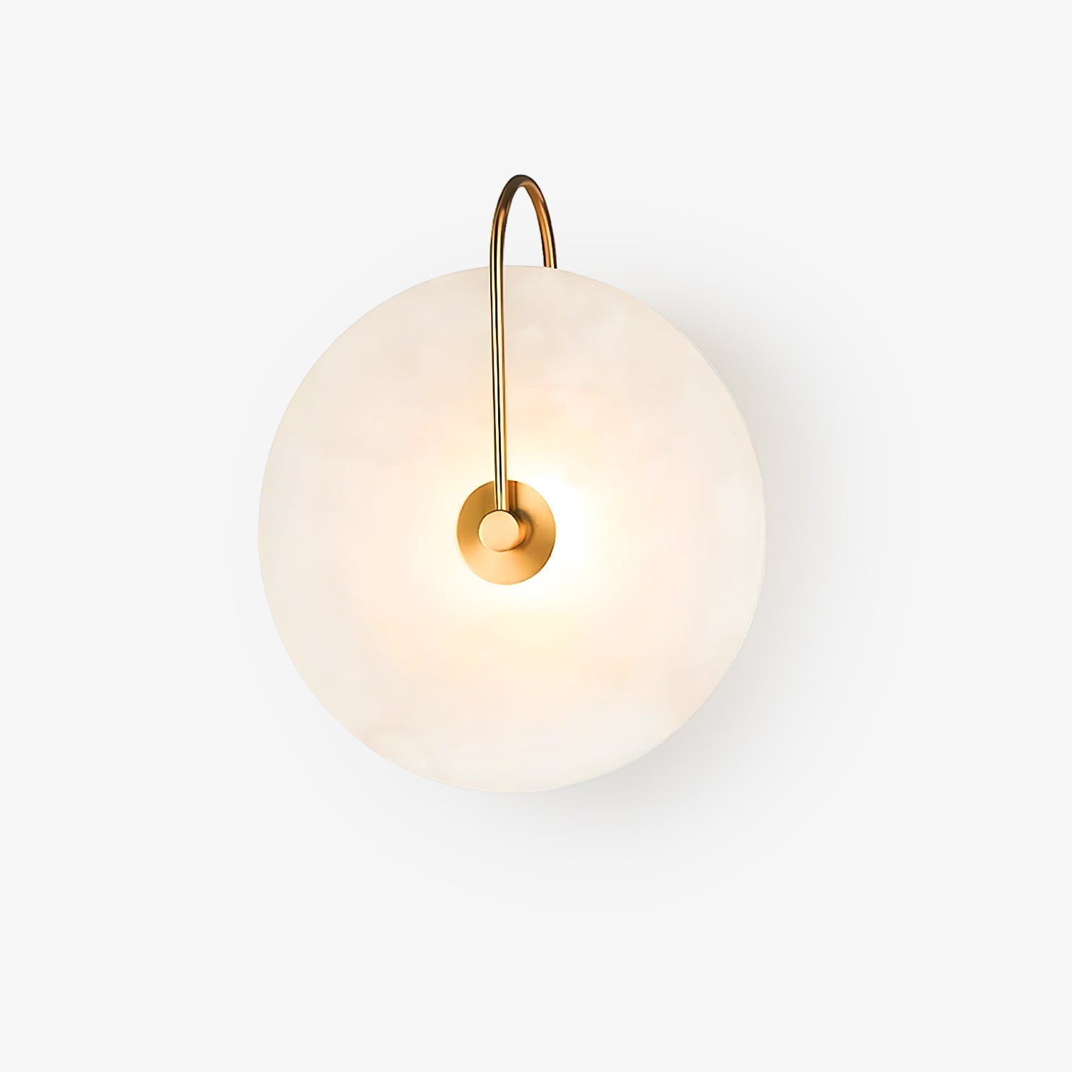 LumaAlba Wandleuchte – Modern, LED, Alabaster-Optik, Für Flur