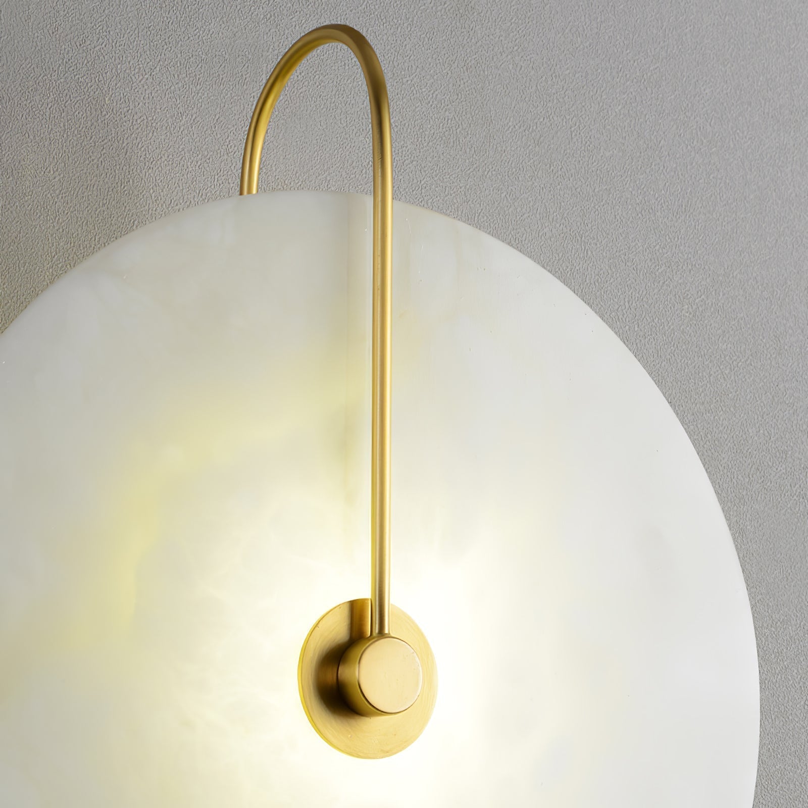 LumaAlba Wandleuchte – Modern, LED, Alabaster-Optik, Für Flur