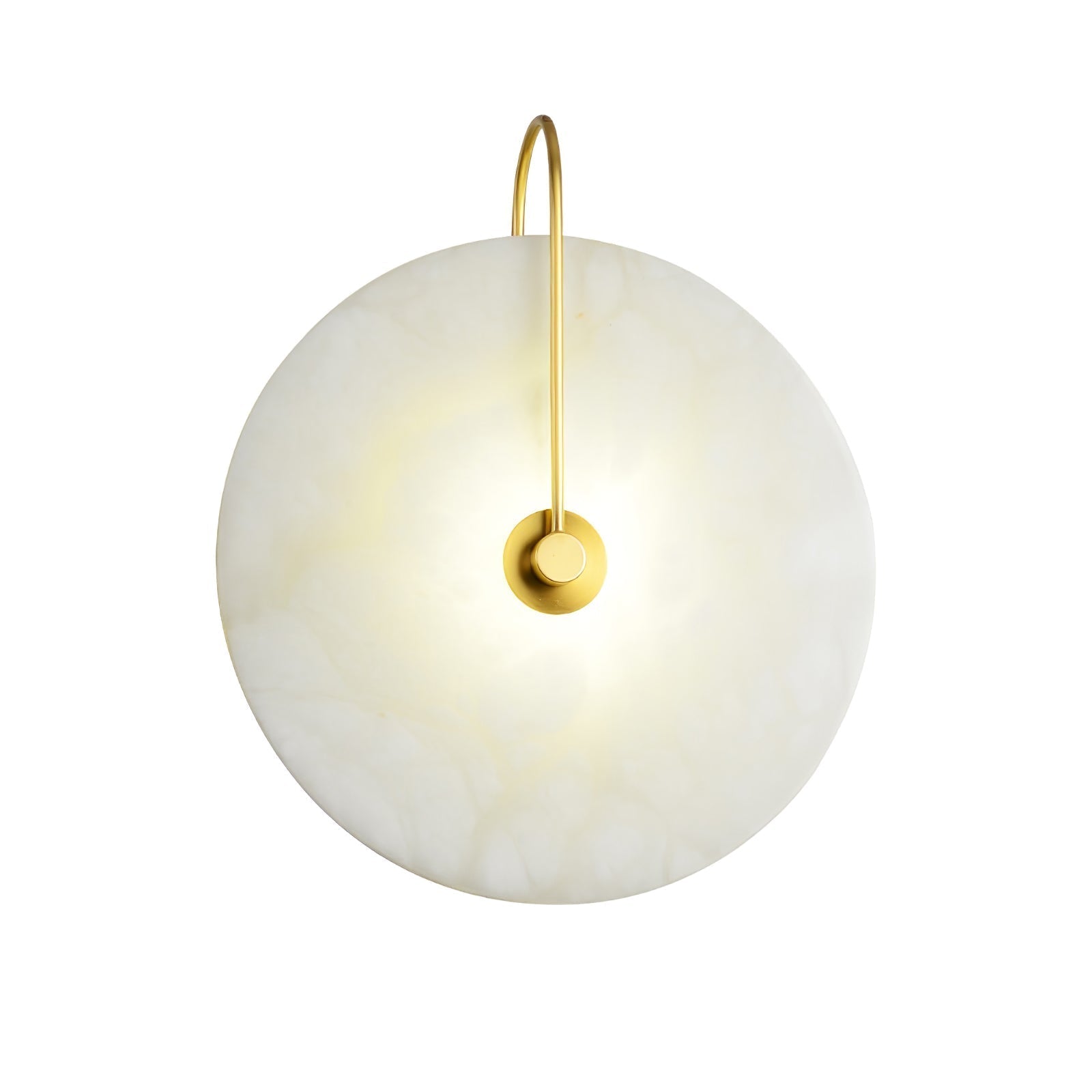 LumaAlba Wandleuchte – Modern, LED, Alabaster-Optik, Für Flur