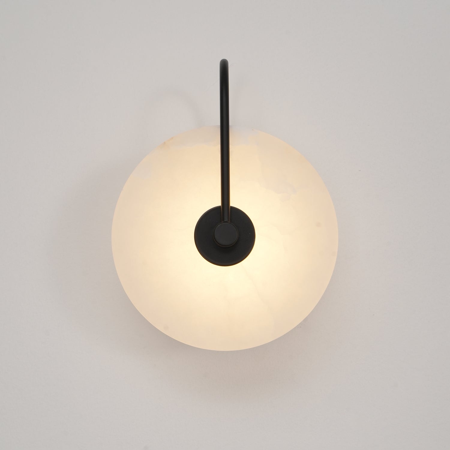 LumaAlba Wandleuchte – Modern, LED, Alabaster-Optik, Für Flur