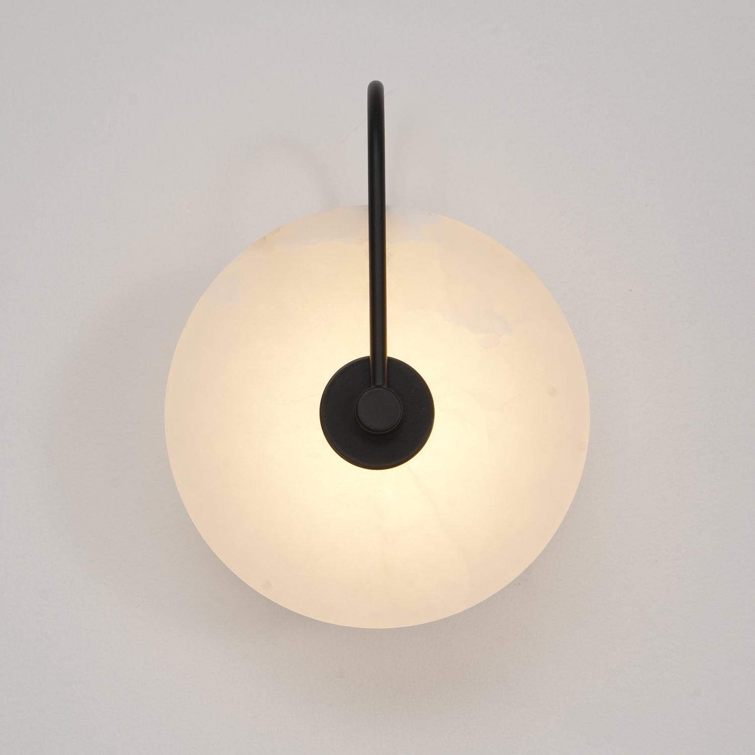 LumaAlba Wandleuchte – Modern, LED, Alabaster-Optik, Für Flur