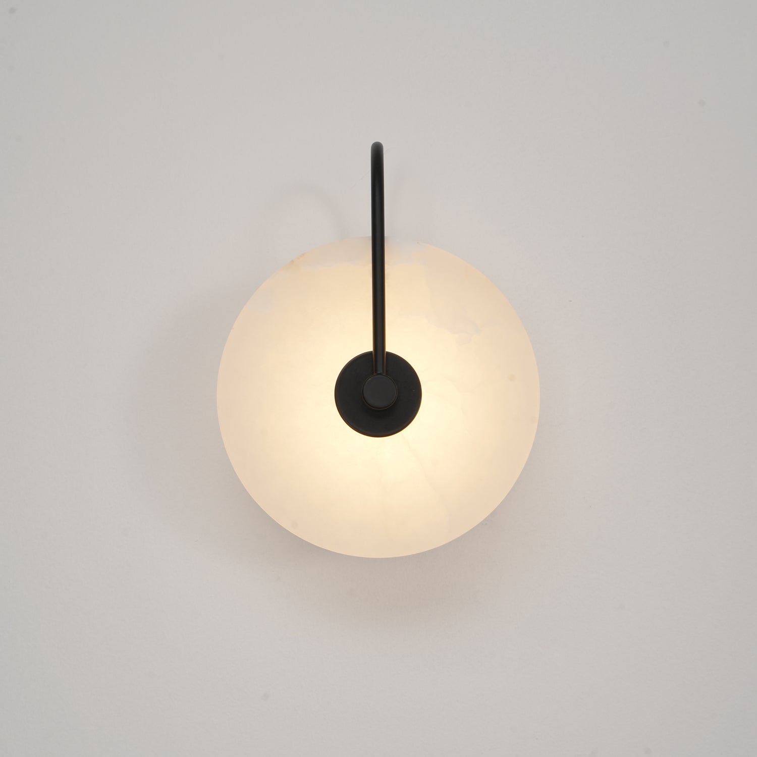 LumaAlba Wandleuchte – Modern, LED, Alabaster-Optik, Für Flur