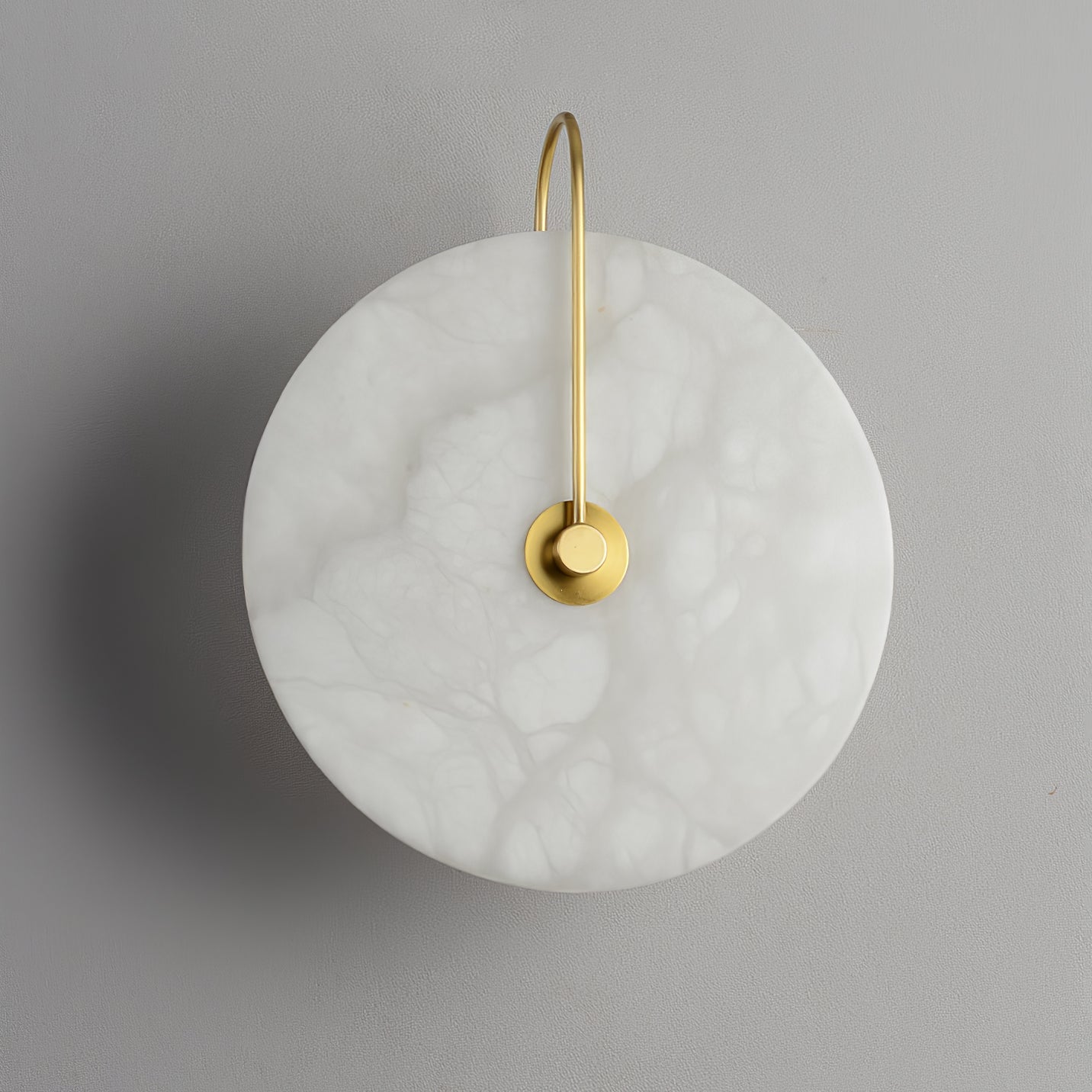 LumaAlba Wandleuchte – Modern, LED, Alabaster-Optik, Für Flur