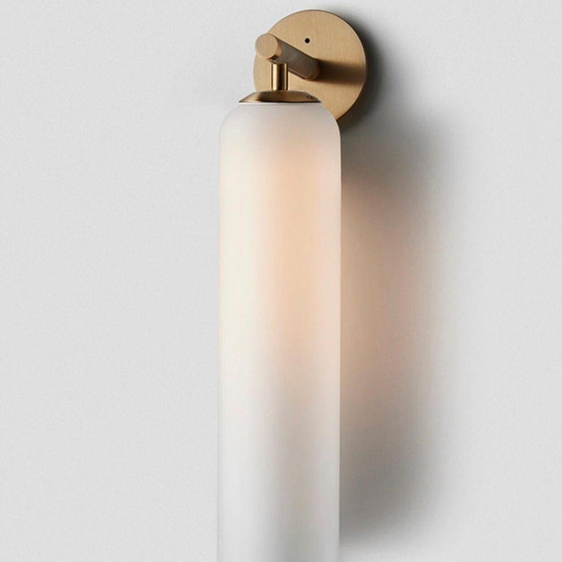 GlanzArt – Moderne Kunstglas Wandleuchte LED Gold Wohnzimmer & Flur