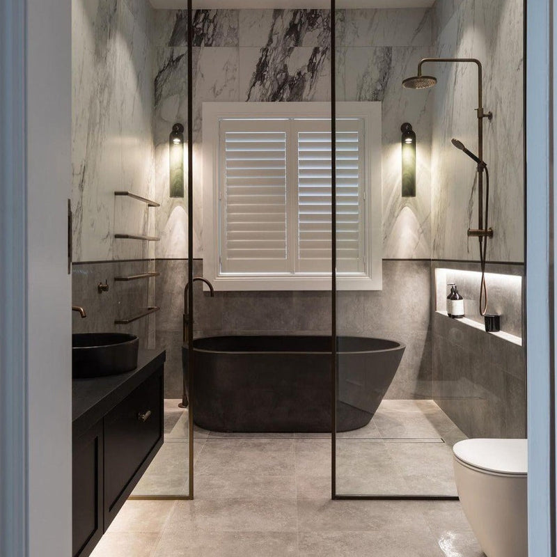 GlanzArt – Moderne Kunstglas Wandleuchte LED Gold Wohnzimmer & Flur