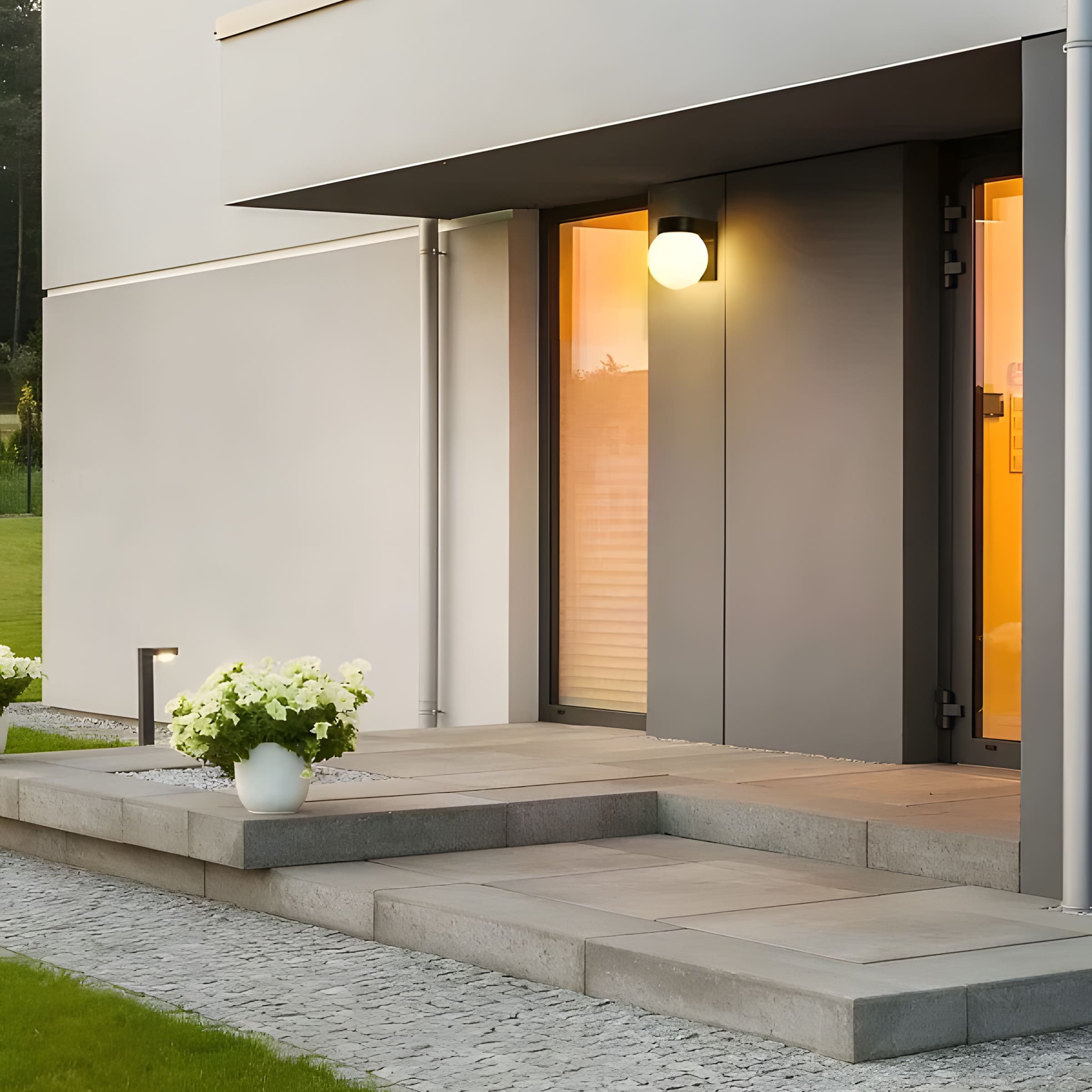 Außenbeleuchtung | Elegantes Kugeldesign, Wetterfest für Wandmontage 4