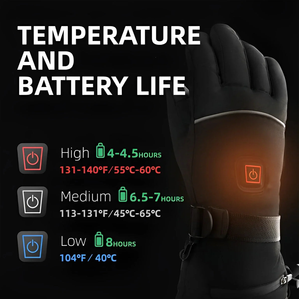 WarmTech | Beheizte Handschuhe USB, bis -25°C