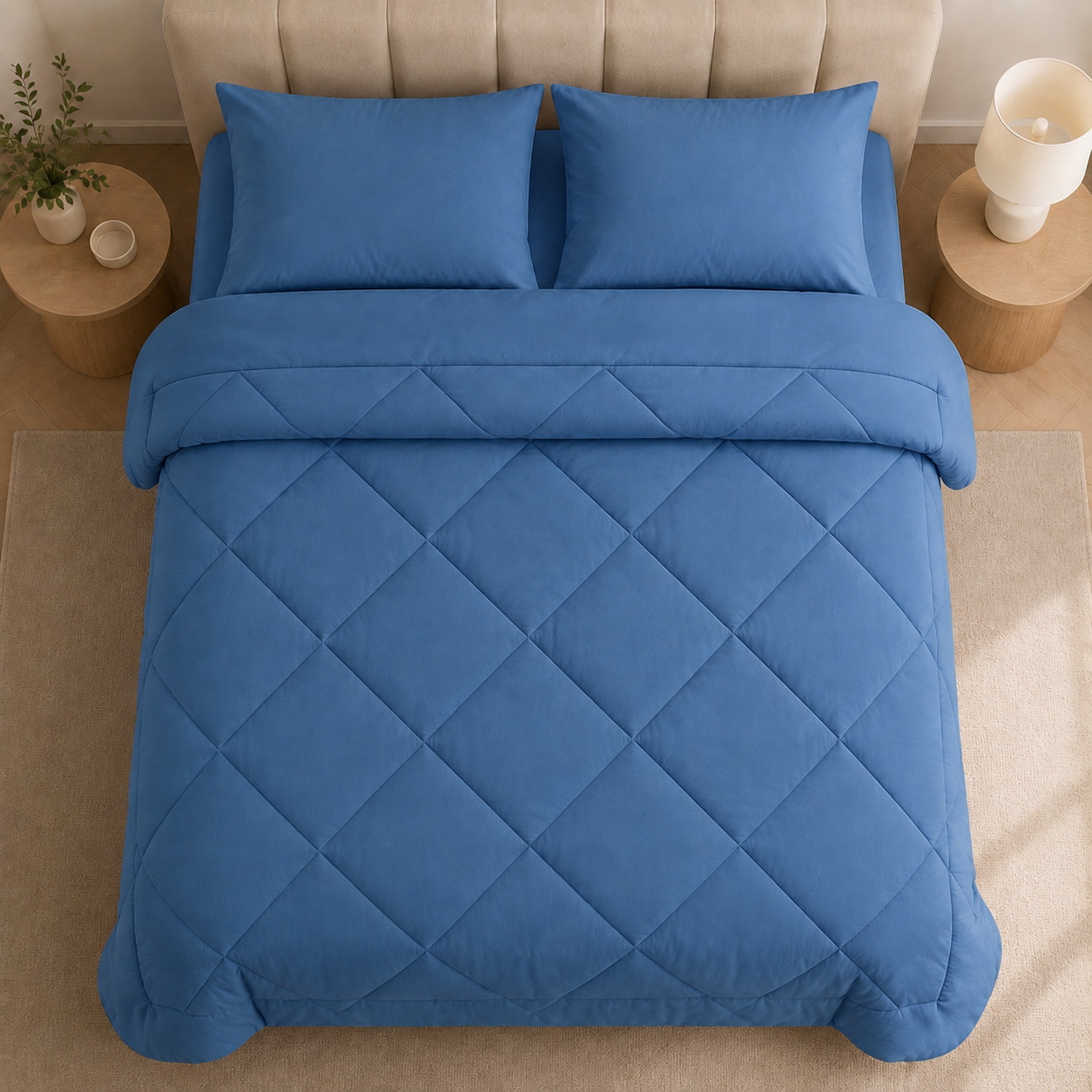 Bettdecke 200x220 | Mikrofaser, Rautensteppung 4