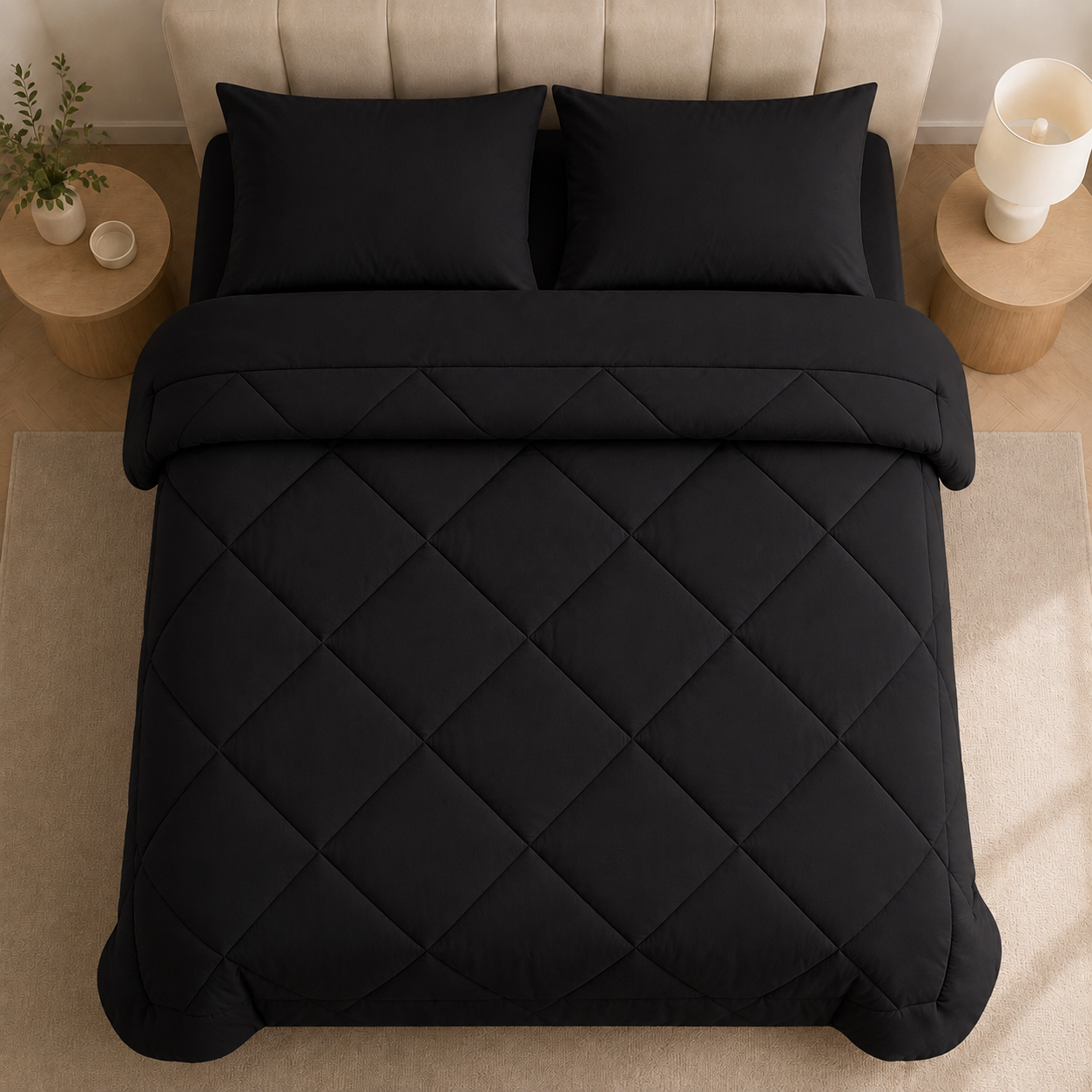 Bettdecke 200x220 | Mikrofaser, Rautensteppung 7