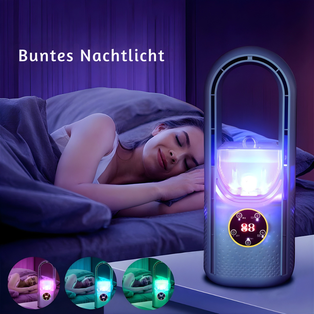 Mobile Klimaanlage | Flügelloses Design, LED-Anzeige