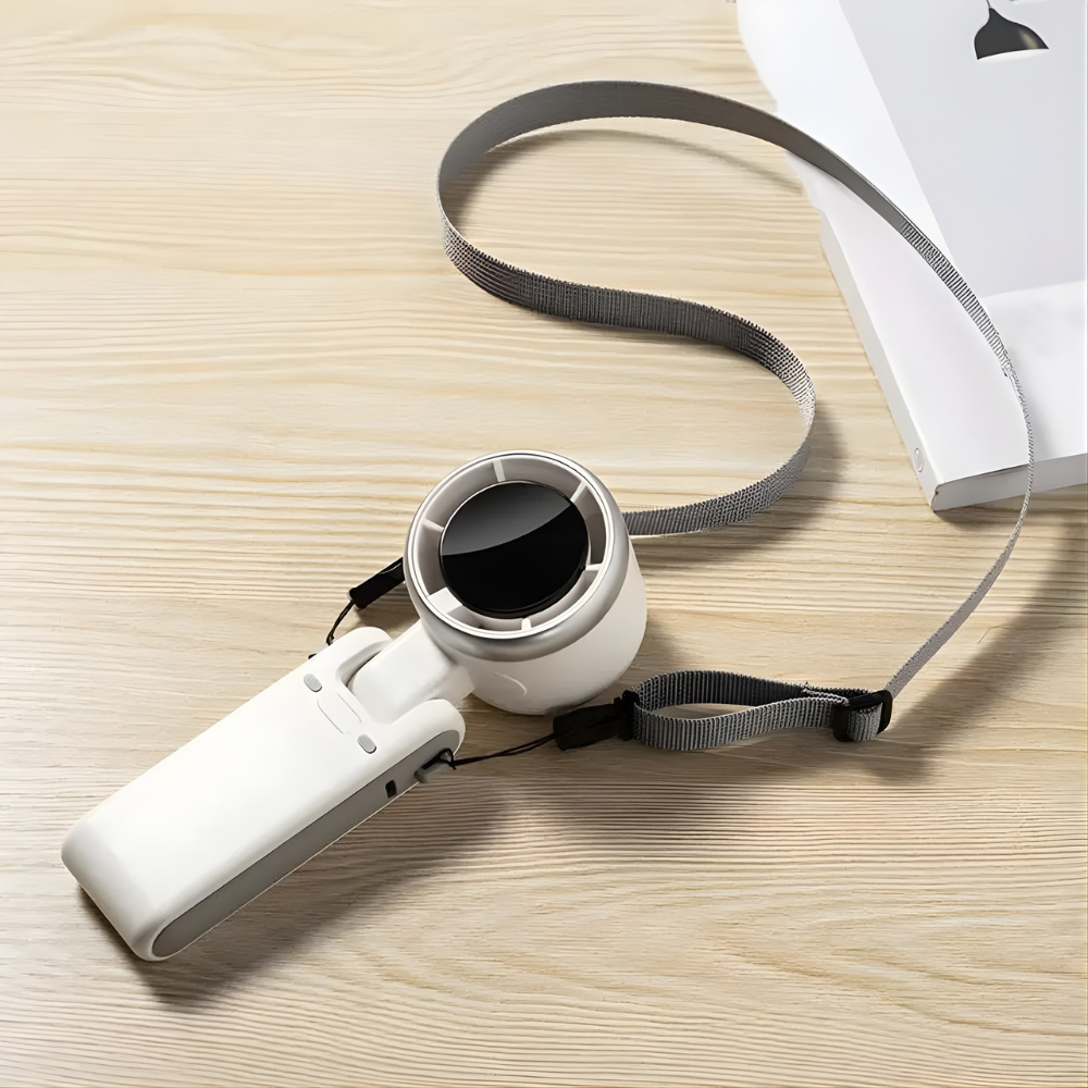 Handventilator | Faltbar, Digitalanzeige, 3-in-1-Design