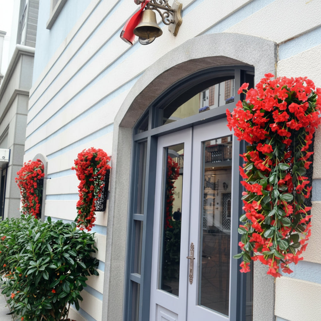 Künstliche Orchidee Cascade 90 cm aus Seidenstoff für Innen- und Außenbereich pflegeleicht