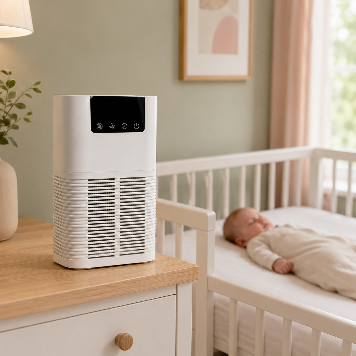 Luftreiniger mit H13 HEPA-Filter und PM2.5-Sensor