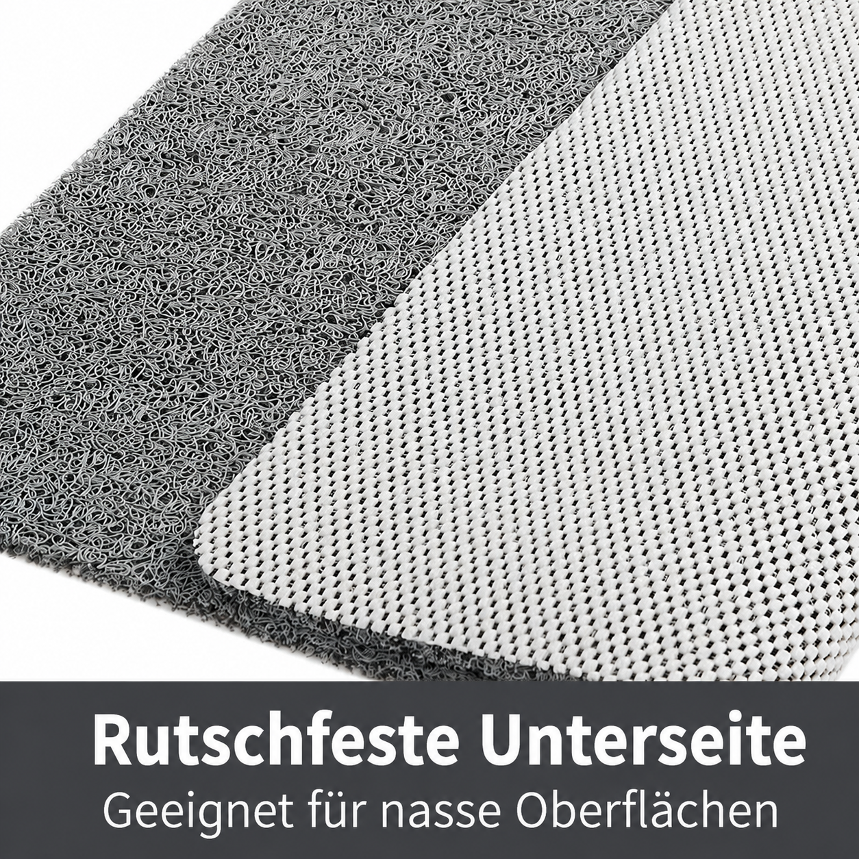 Duschmatte | Rutschfeste Oberfläche, Entwässerungssystem