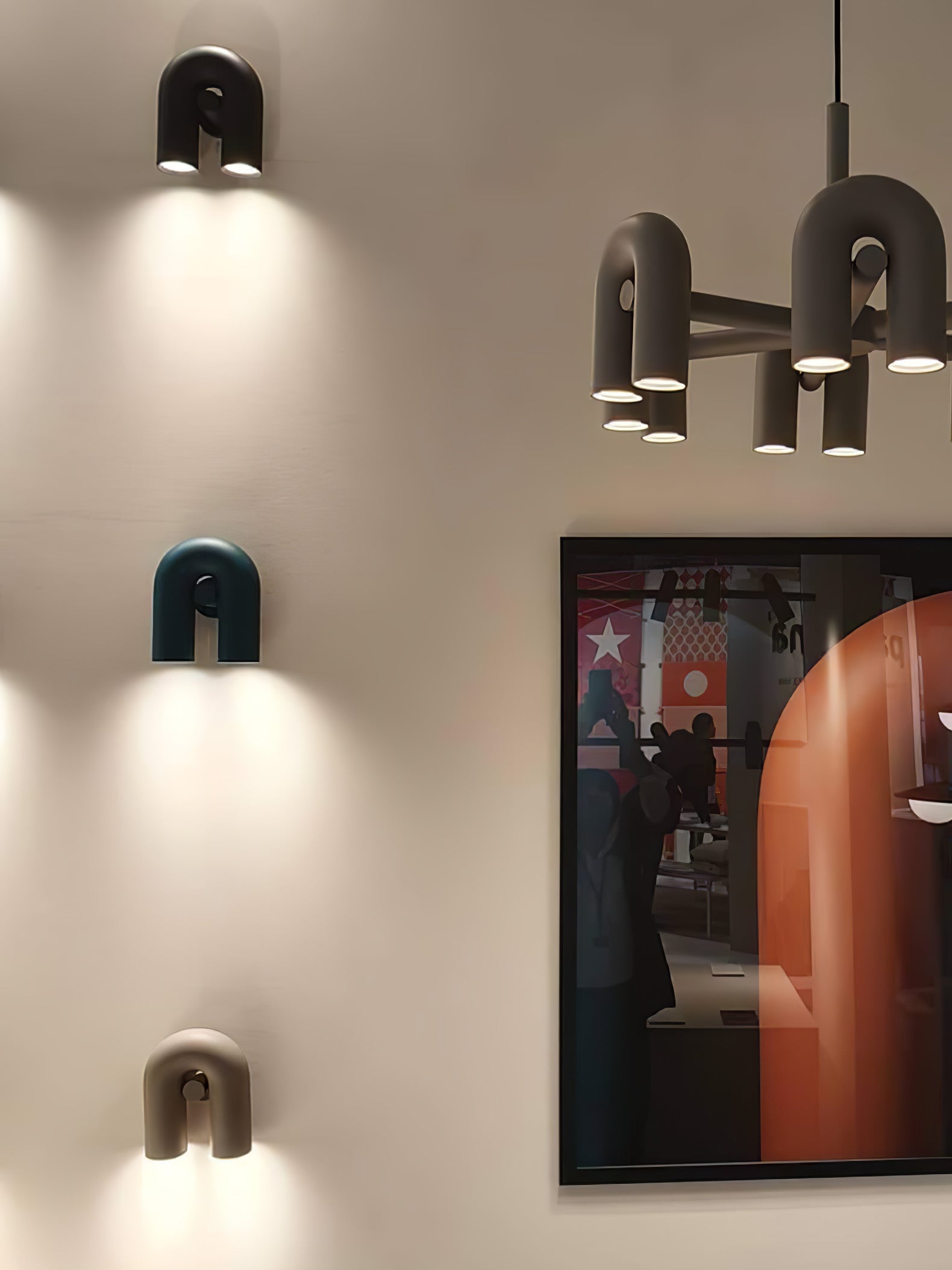 LumaCirkus – Moderne LED Wandleuchte Schwarz Stilvoll für Terrasse