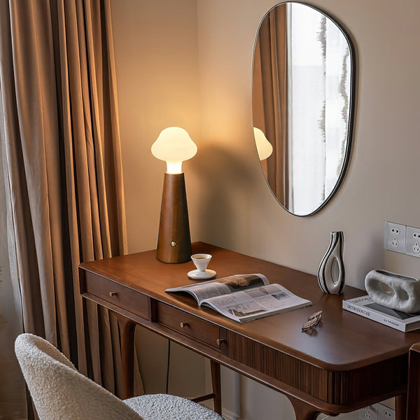 NuvolaWood – Moderne Holz-Tischlampe mit warmem Licht Wohnzimmer