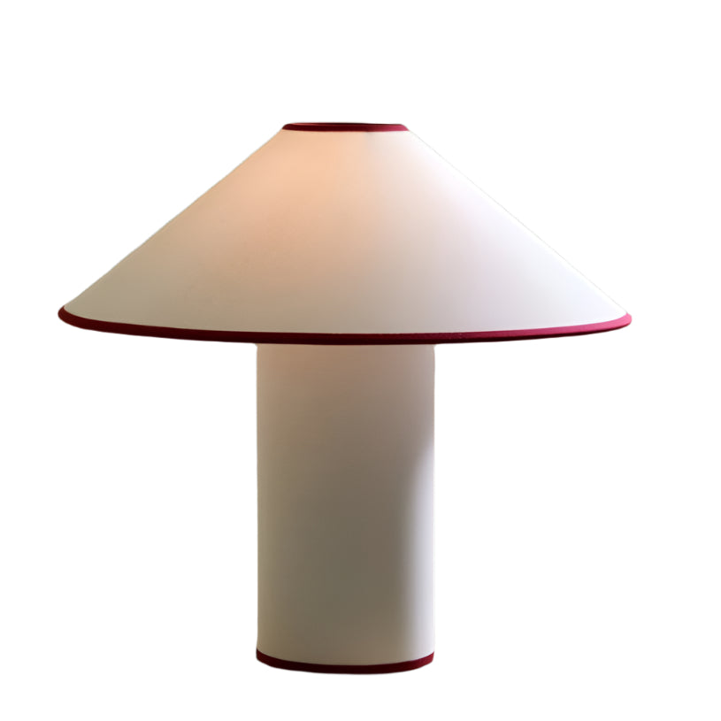 LumiChic Tischlampe – Modern, Stoffschirm, Beige, für Wohnzimmer