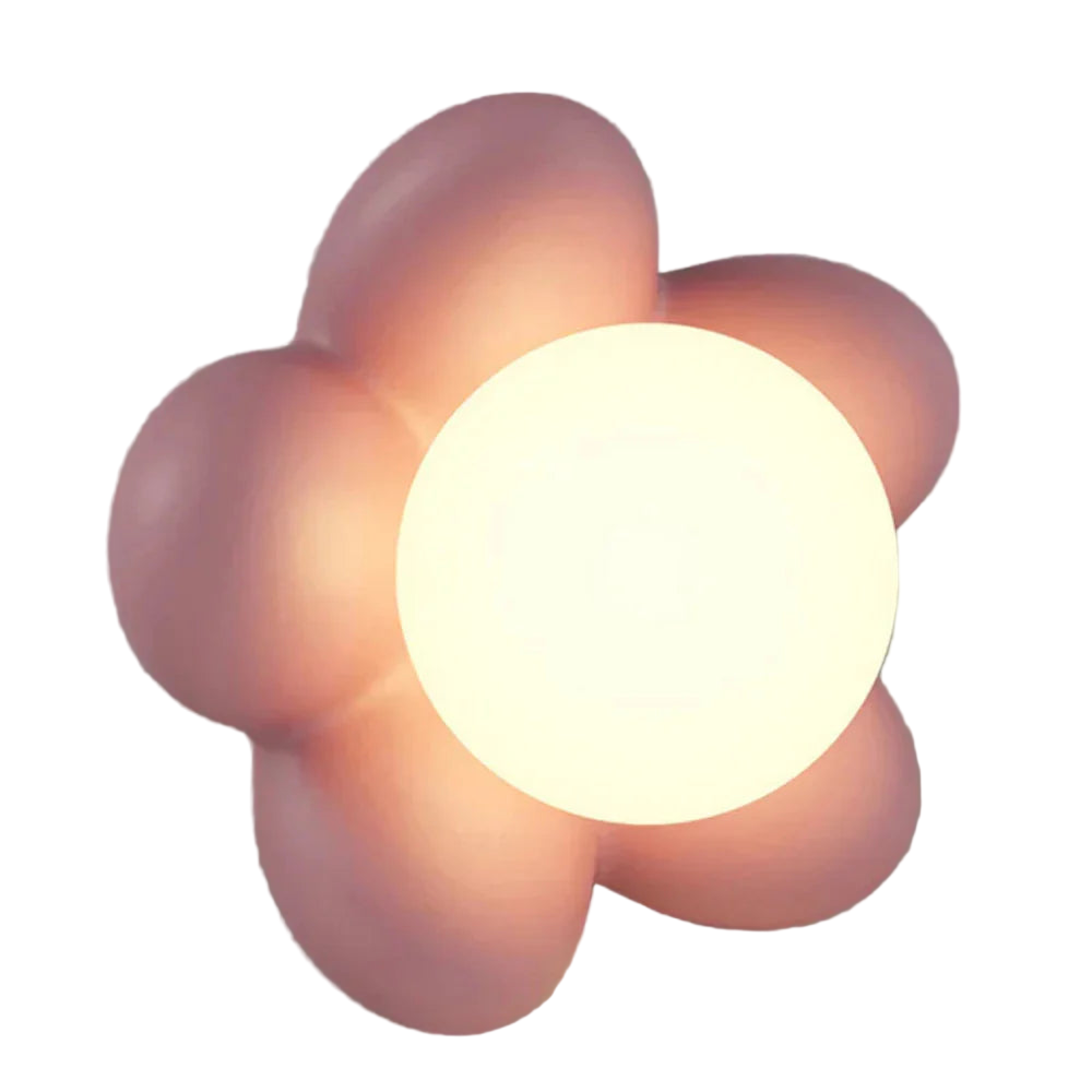 FloraLux – Moderne Blumen-Wandleuchte LED cremefarben fürs Wohnzimmer