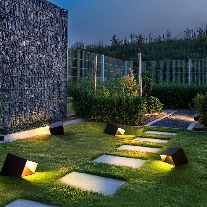 LumiCube Solar Gartenleuchte Modern LED IP65 Weiß für Terrasse & Garten