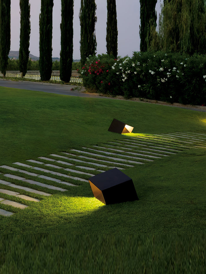 LumiCube Solar Gartenleuchte Modern LED IP65 Weiß für Terrasse & Garten